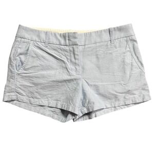 J.Crew‎ Womens Light Blue Cotton Casual Everyday Shorts Size 4